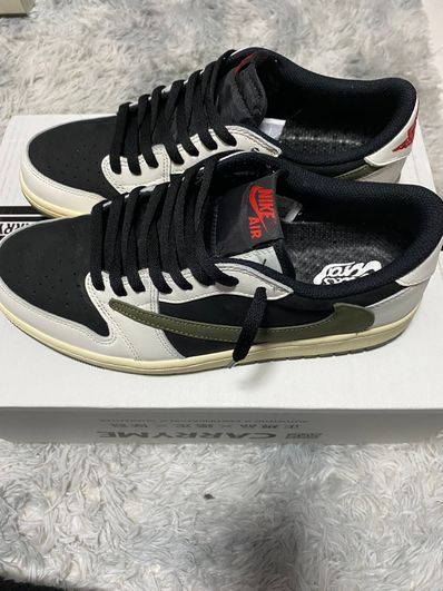 Travis Scott × Nike Women's Air Jordan 1 Low OG "Medium Olive"