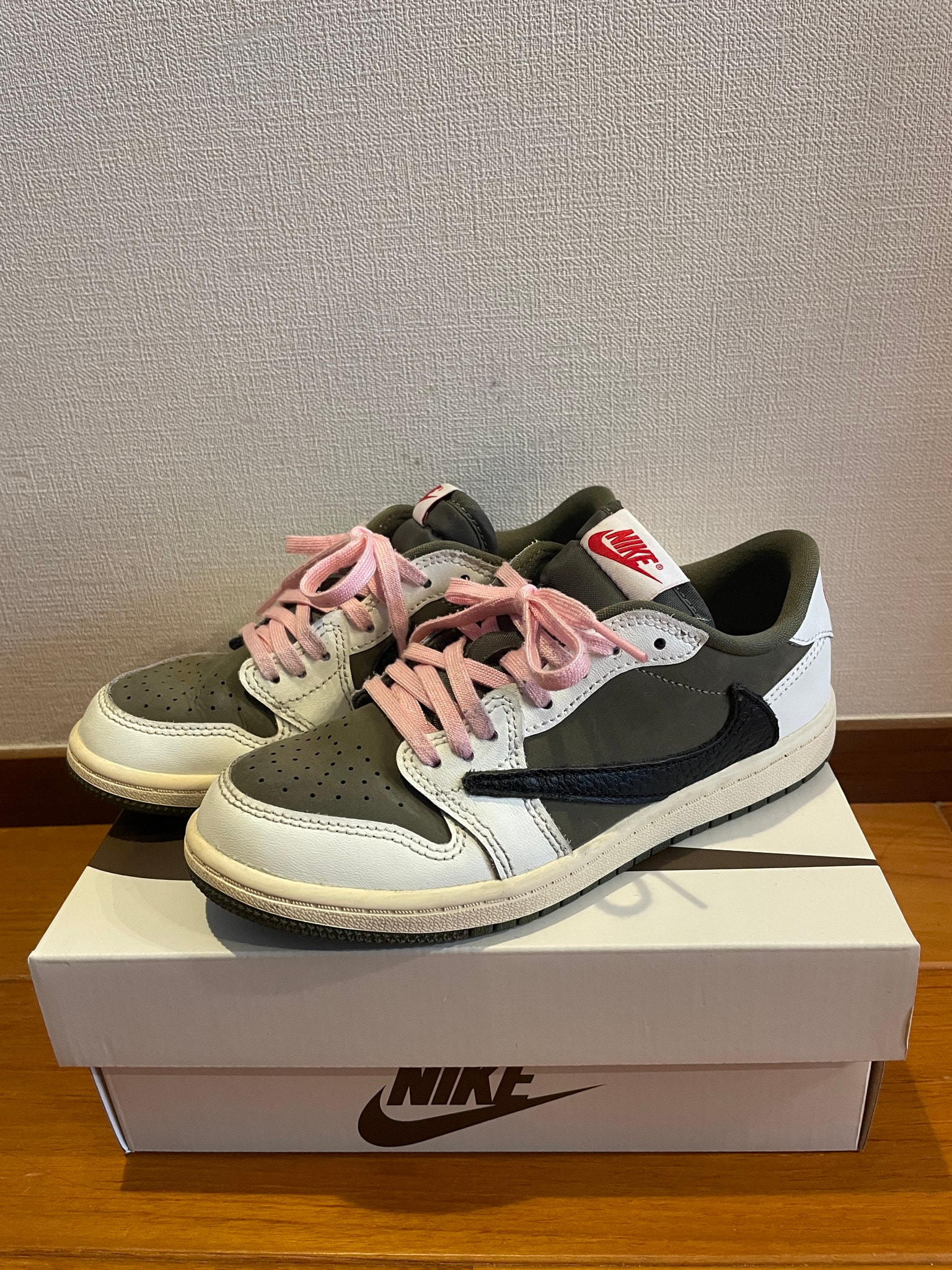 Travis Scott × Nike PS Jordan 1 Low OG SP "Reverse Olive"