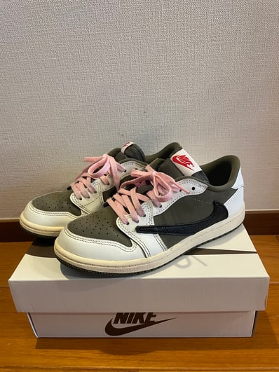 Travis Scott × Nike PS Jordan 1 Low OG SP "Reverse Olive"