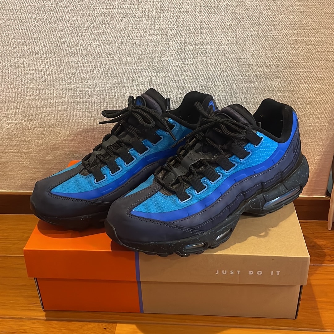 Stash × Nike Air Max 95 "Black and Harbor Blue" (2024)