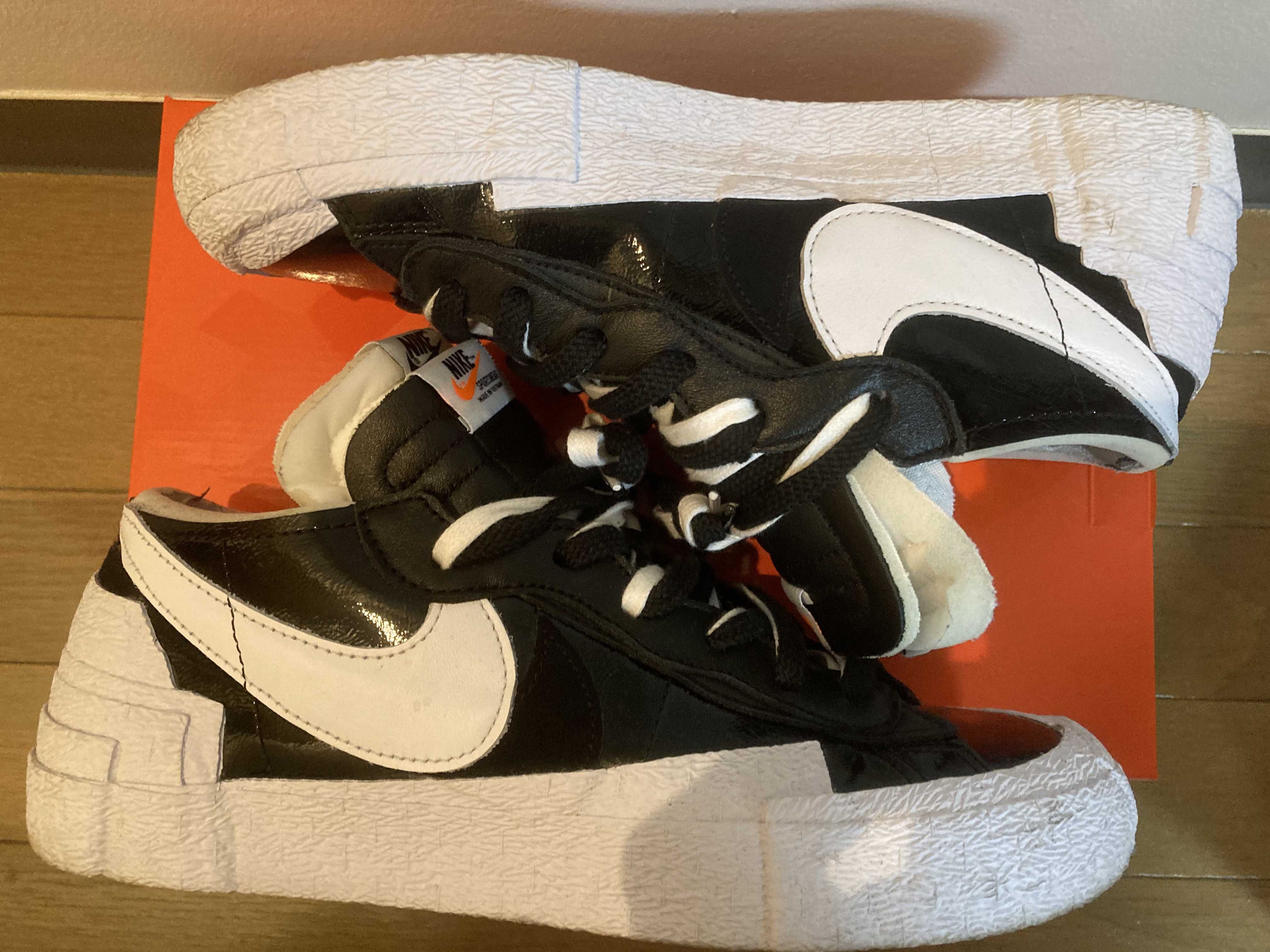 sacai × Nike Blazer Low "Black Patent Leather"