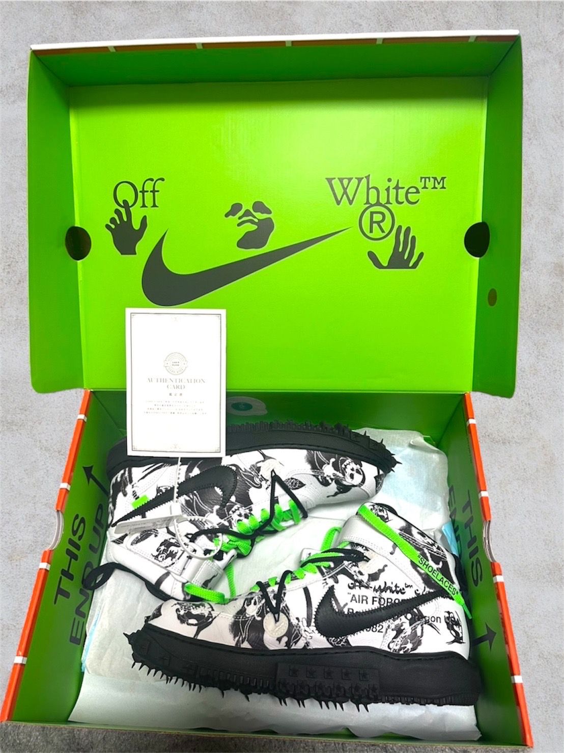 Off-White × Nike Air Force 1 Mid "Grim Reaper"