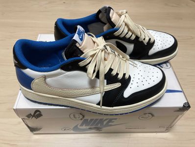 Travis Scott × fragment design × Nike Air Jordan 1 Low OG SP "Military Blue"