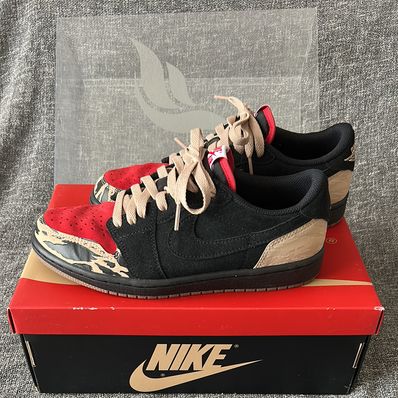Sole Fly × Nike Air Jordan 1 Low "Black and Sport Red"