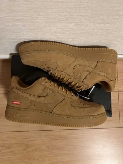 Supreme × Nike Air Force 1 Low "Flax/Wheat"