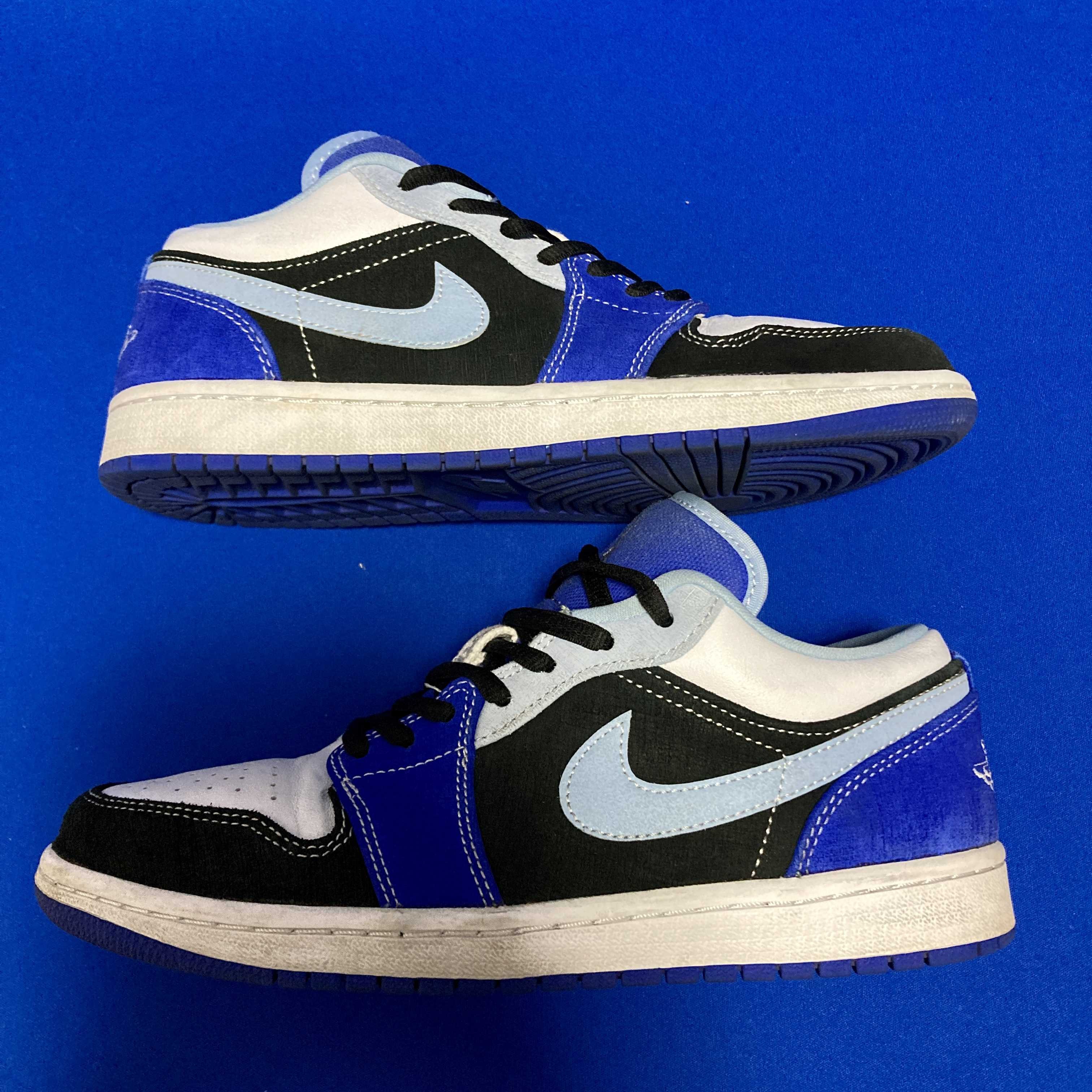 NIKE AIR JORDAN 1 LOW "WHITE/BLACK/BLUE"