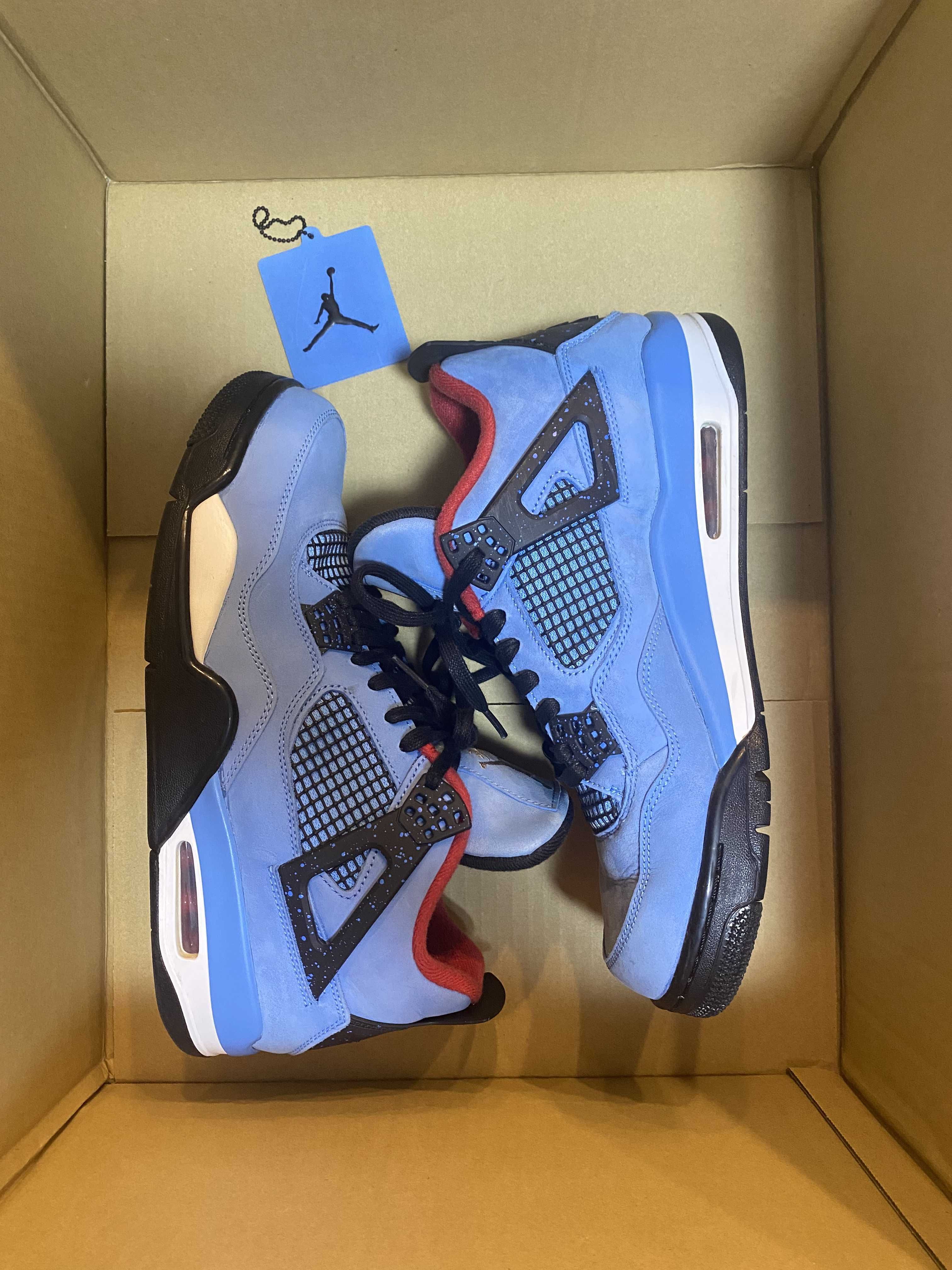 Travis Scott × Nike Air Jordan 4 Retro Cactus Jack "University Blue"