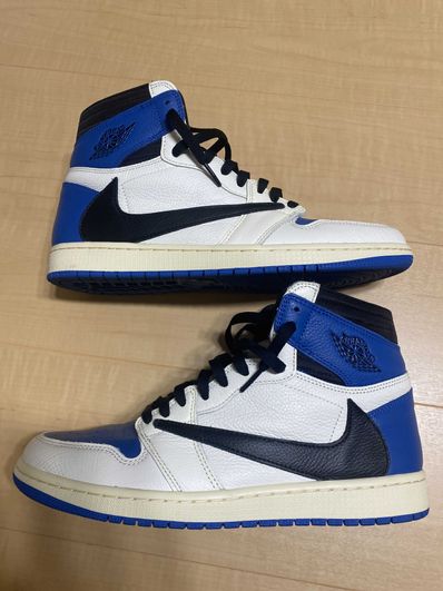 Travis Scott × fragment design × Nike Air Jordan 1 Retro High OG SP "Military Blue"