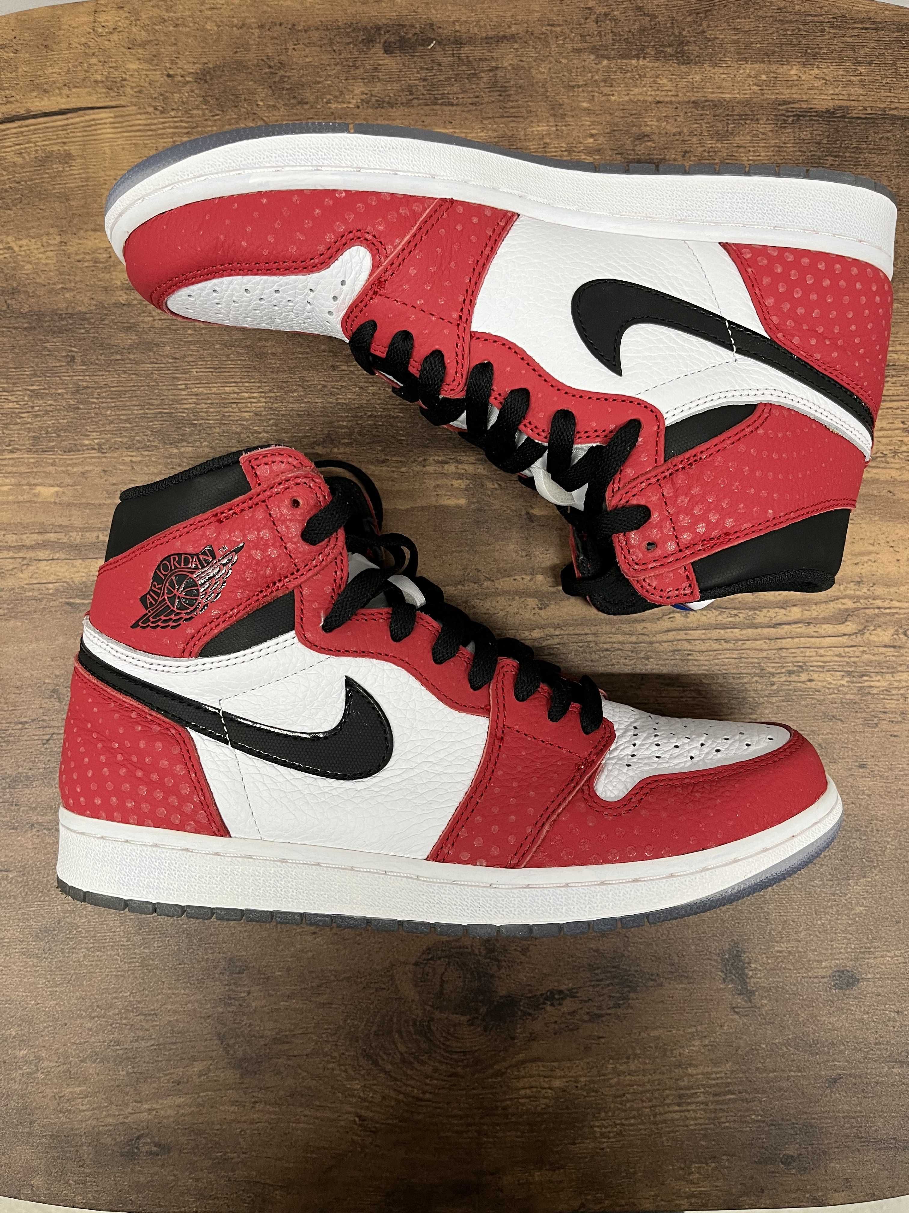 Spiderman × Nike Air Jordan 1 Origin Story "Gym Red/White/Photo Blue/Black"