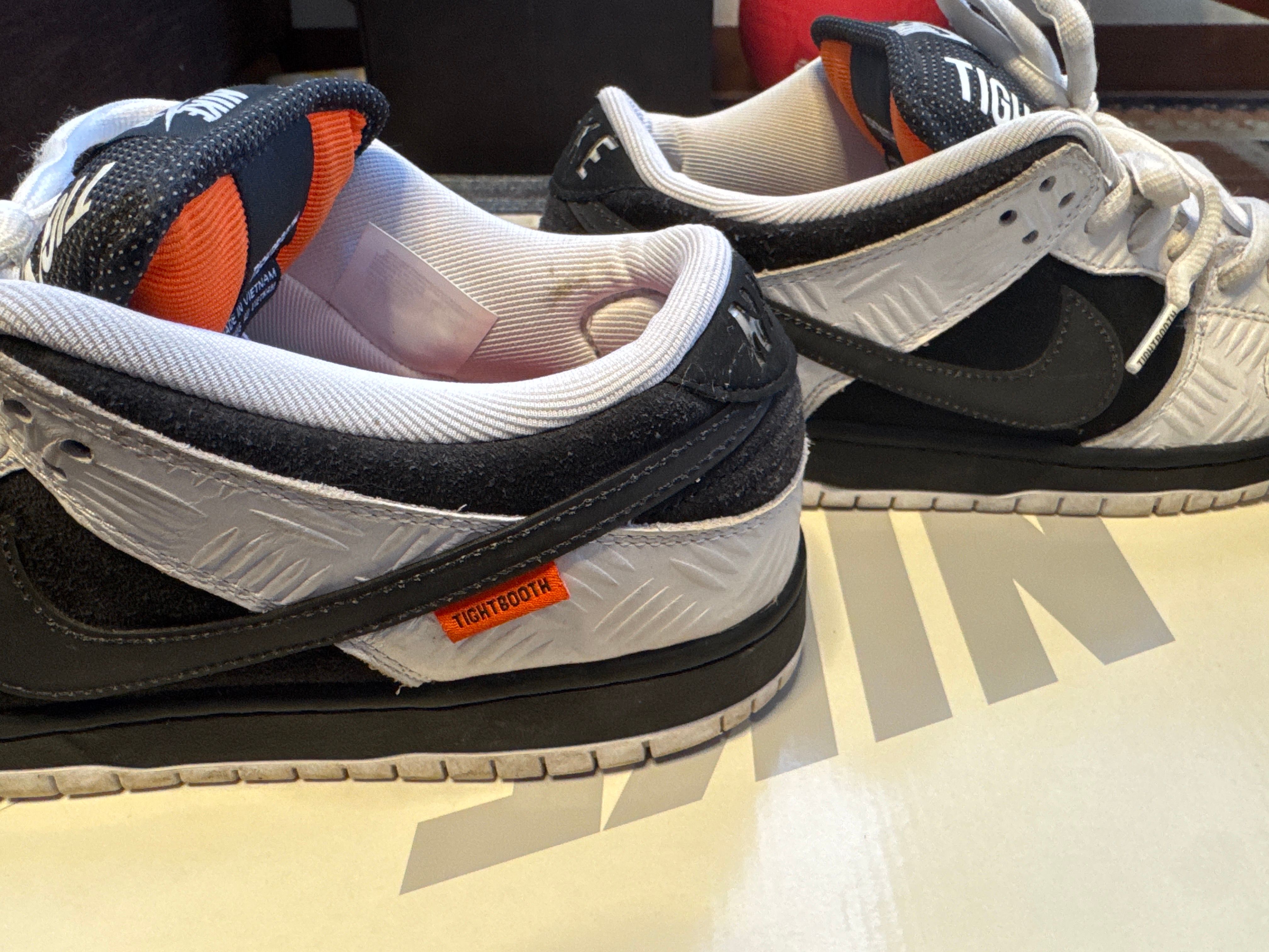 TIGHTBOOTH × Nike SB Dunk Low Pro QS "Black and White"