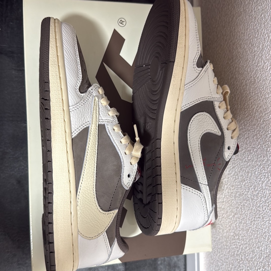 Travis Scott × Nike Air Jordan 1 Low OG SP "Reverse Mocha/Sail and Ridgerock"