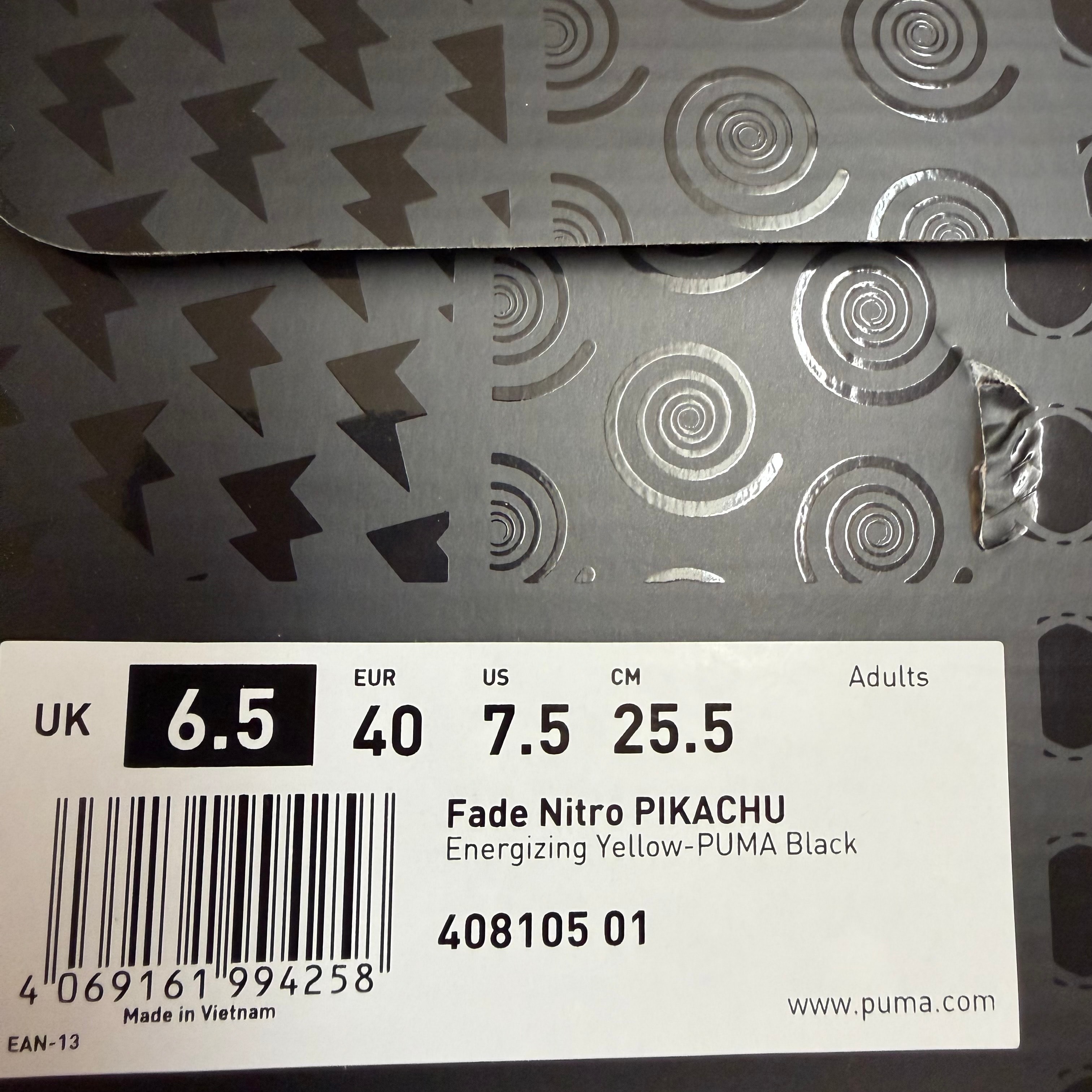 Pokemon × Puma Fade Nitro "Pikachu"