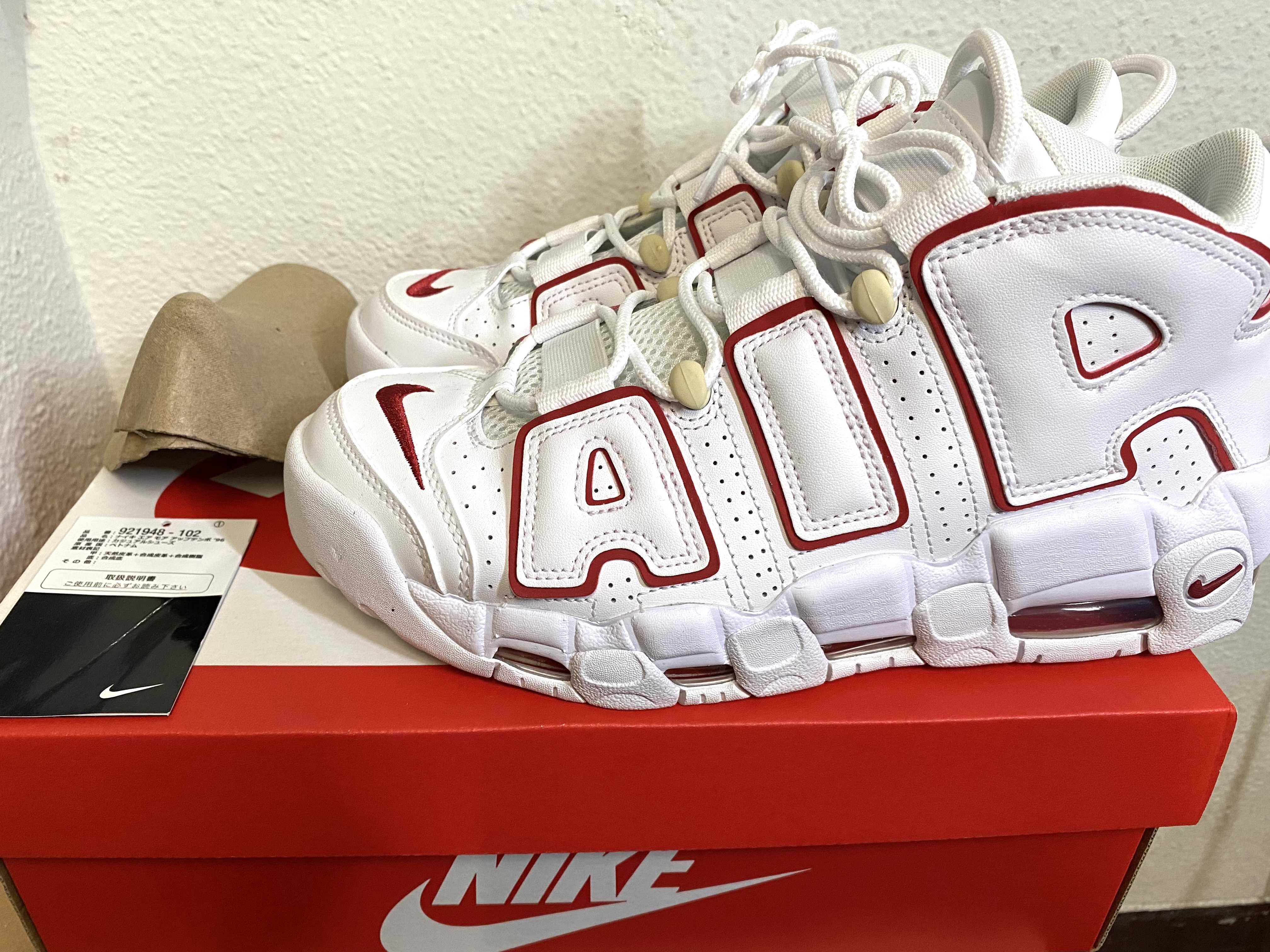 NIKE AIR MORE UPTEMPO "WHITE/VARSITY RED" (2021)
