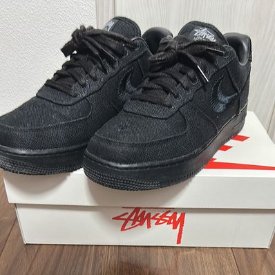 Stussy × Nike Air Force 1 Low "Triple Black"