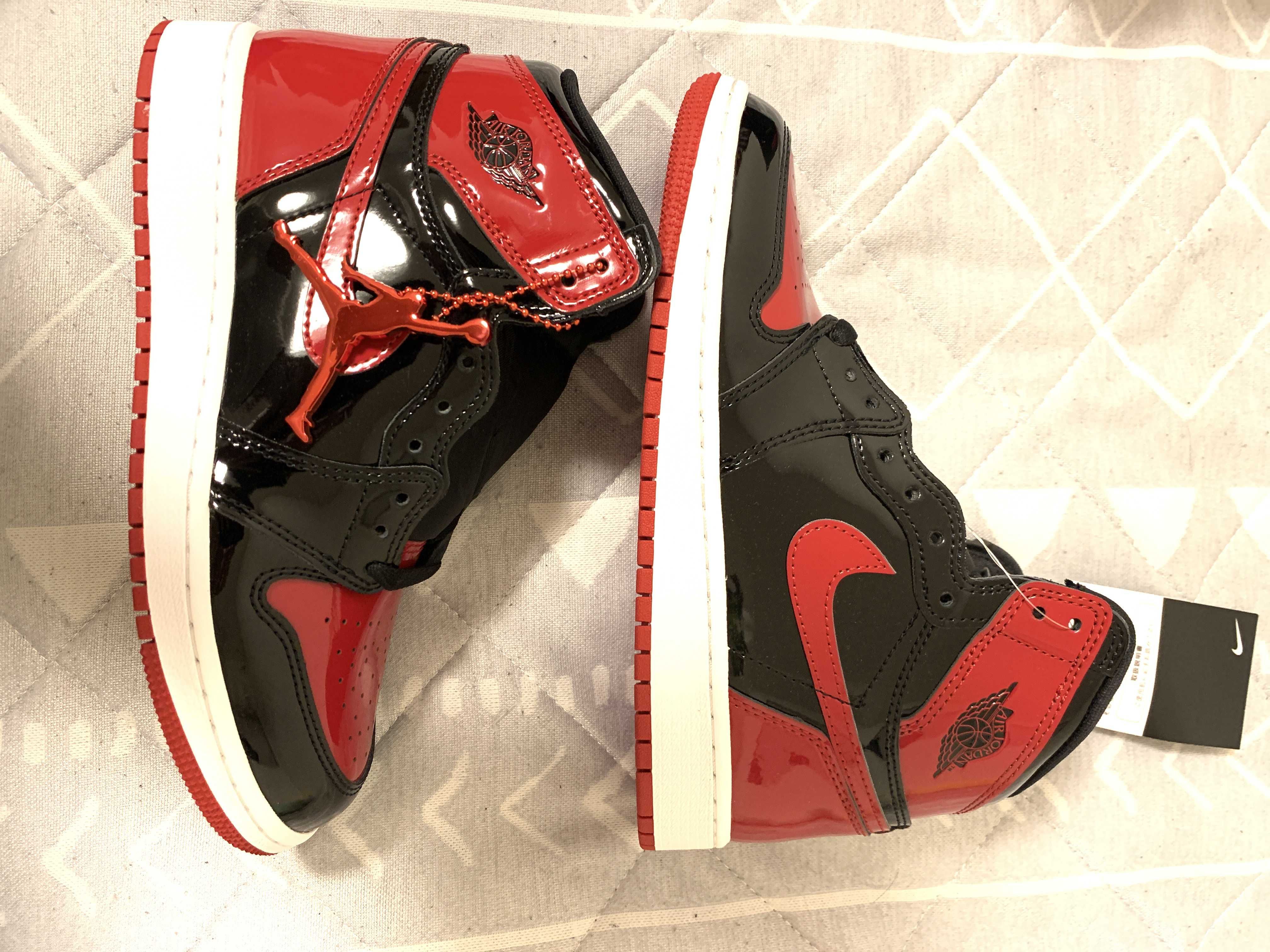Nike GS Air Jordan 1 High OG "Patent Bred"