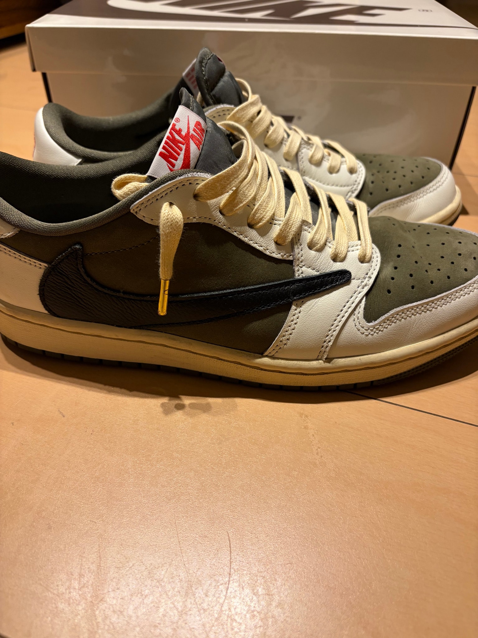 Travis Scott × Nike Air Jordan 1 Low OG SP "Reverse Olive"