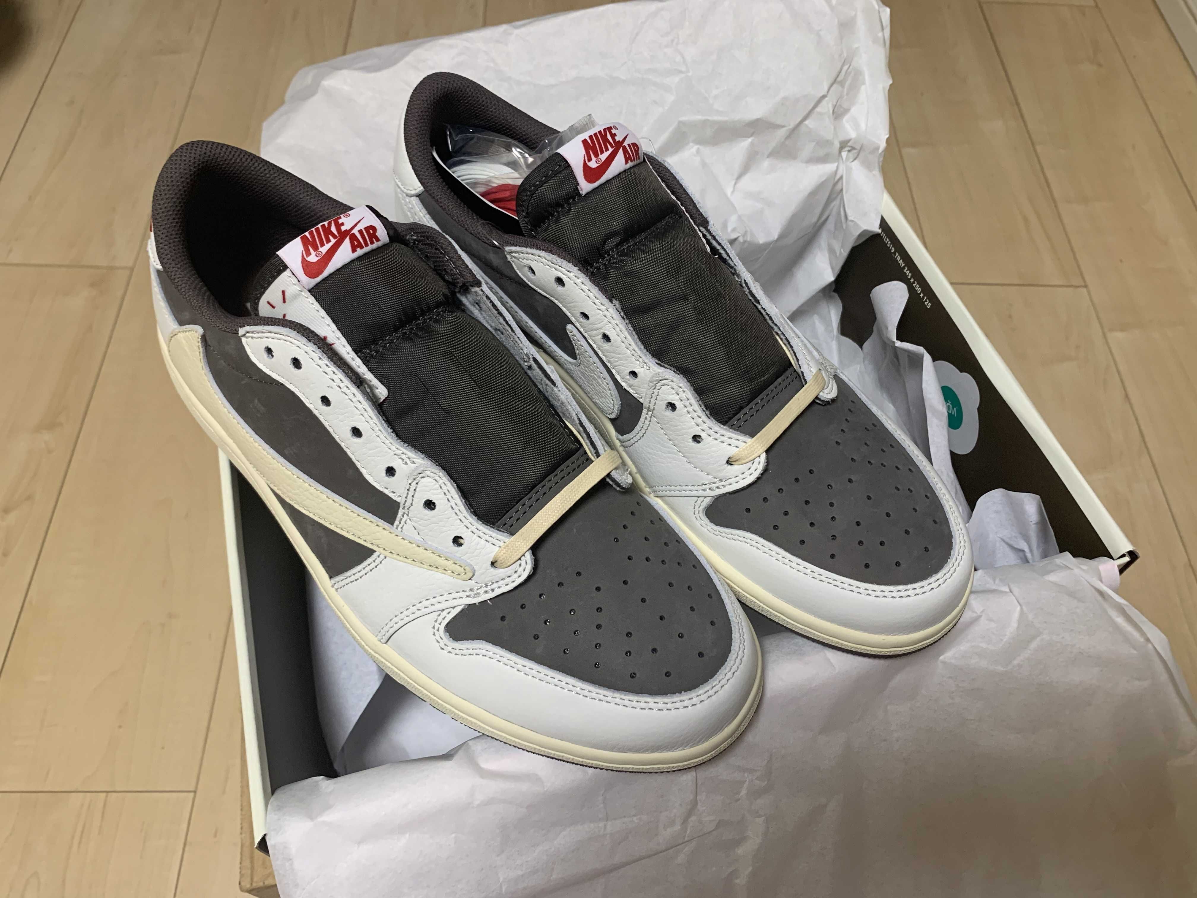 Travis Scott × Nike Air Jordan 1 Low OG SP "Reverse Mocha/Sail and Ridgerock"