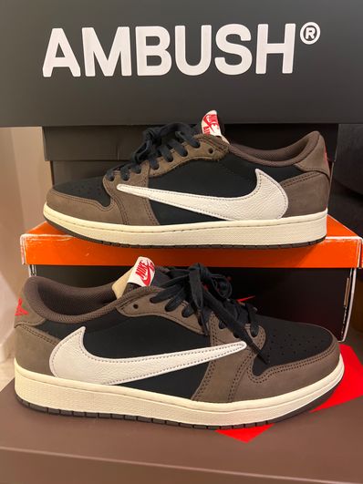 Travis Scott × Nike Air Jordan 1 Low OG SP-T "Black/Dark Mocha"