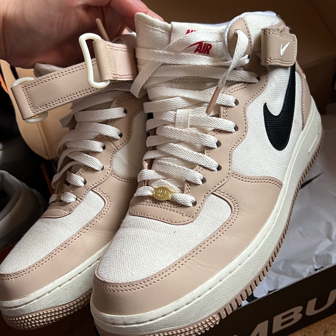 Nike Air Force 1 Mid "Pale Ivory and Shimmer/Izakaya"