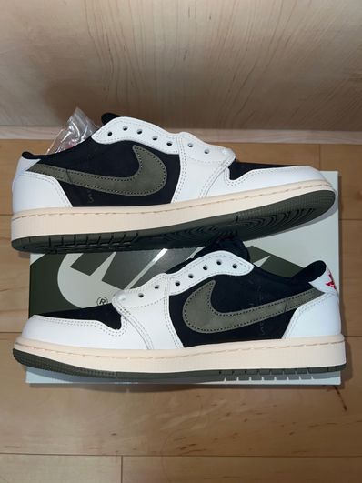 Travis Scott × Nike Women's Air Jordan 1 Low OG "Medium Olive"