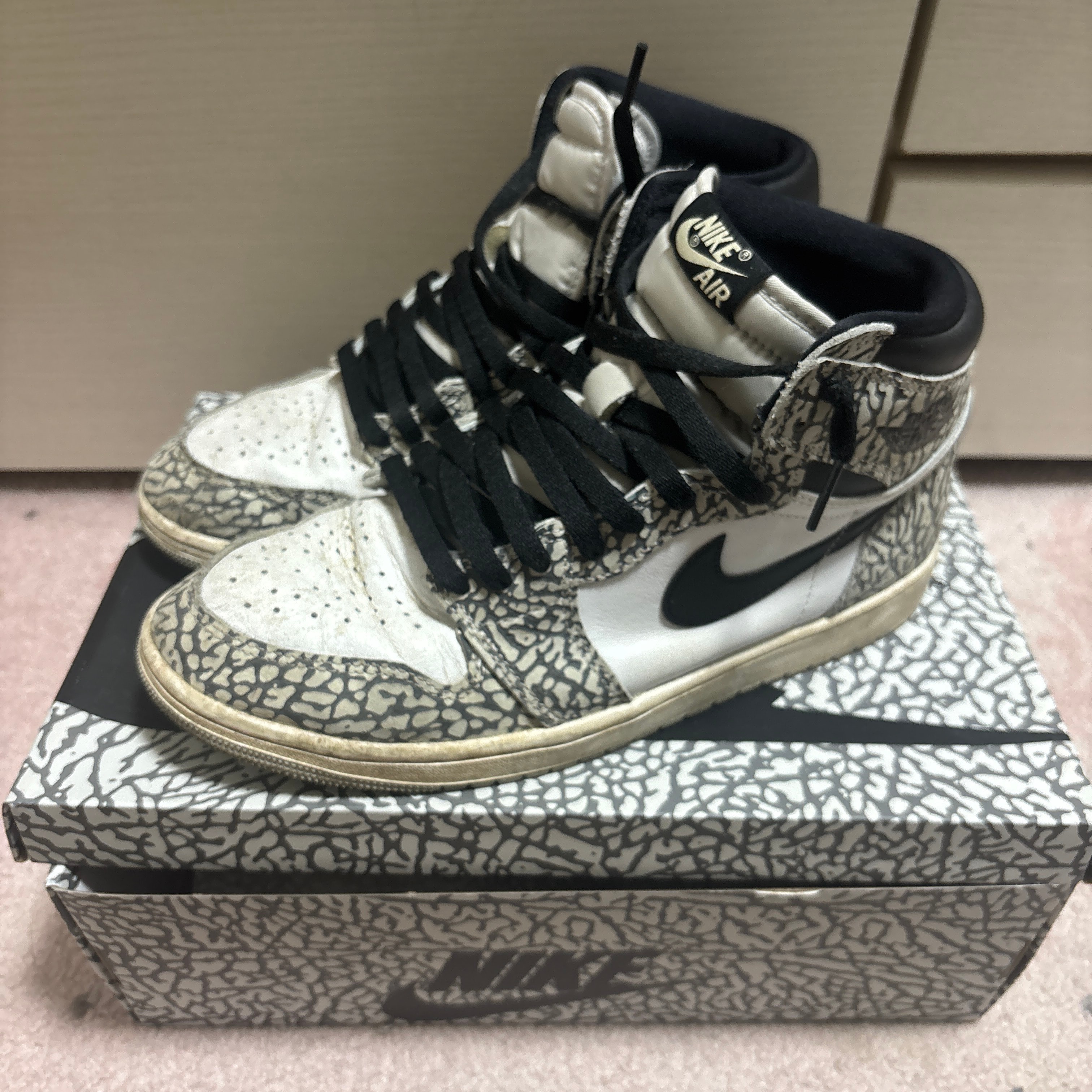 Nike Air Jordan 1 High OG "White Cement/Safari"
