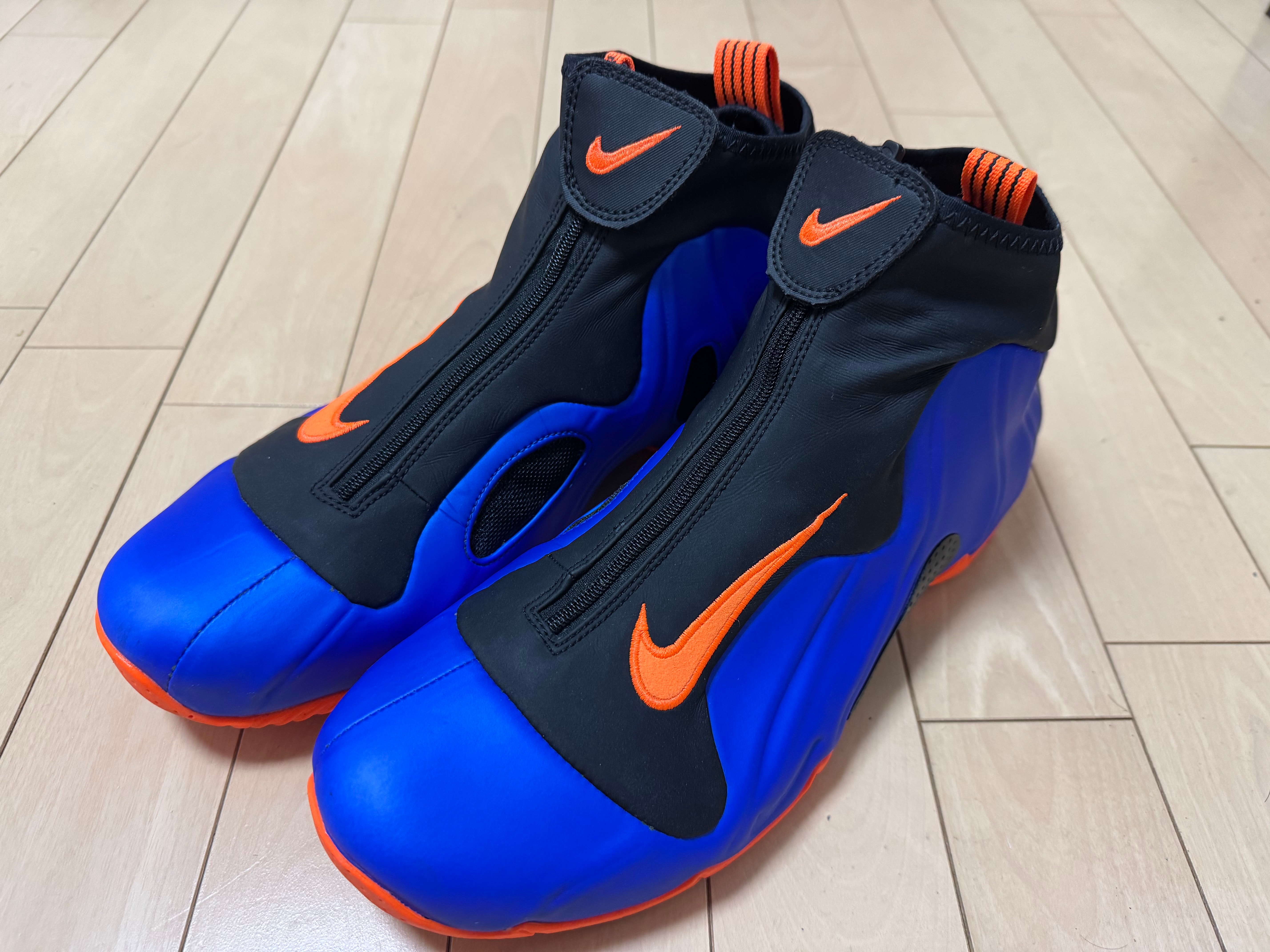 Nike Air Flightposite Knics "Racer Blue/Total Orange-Black"