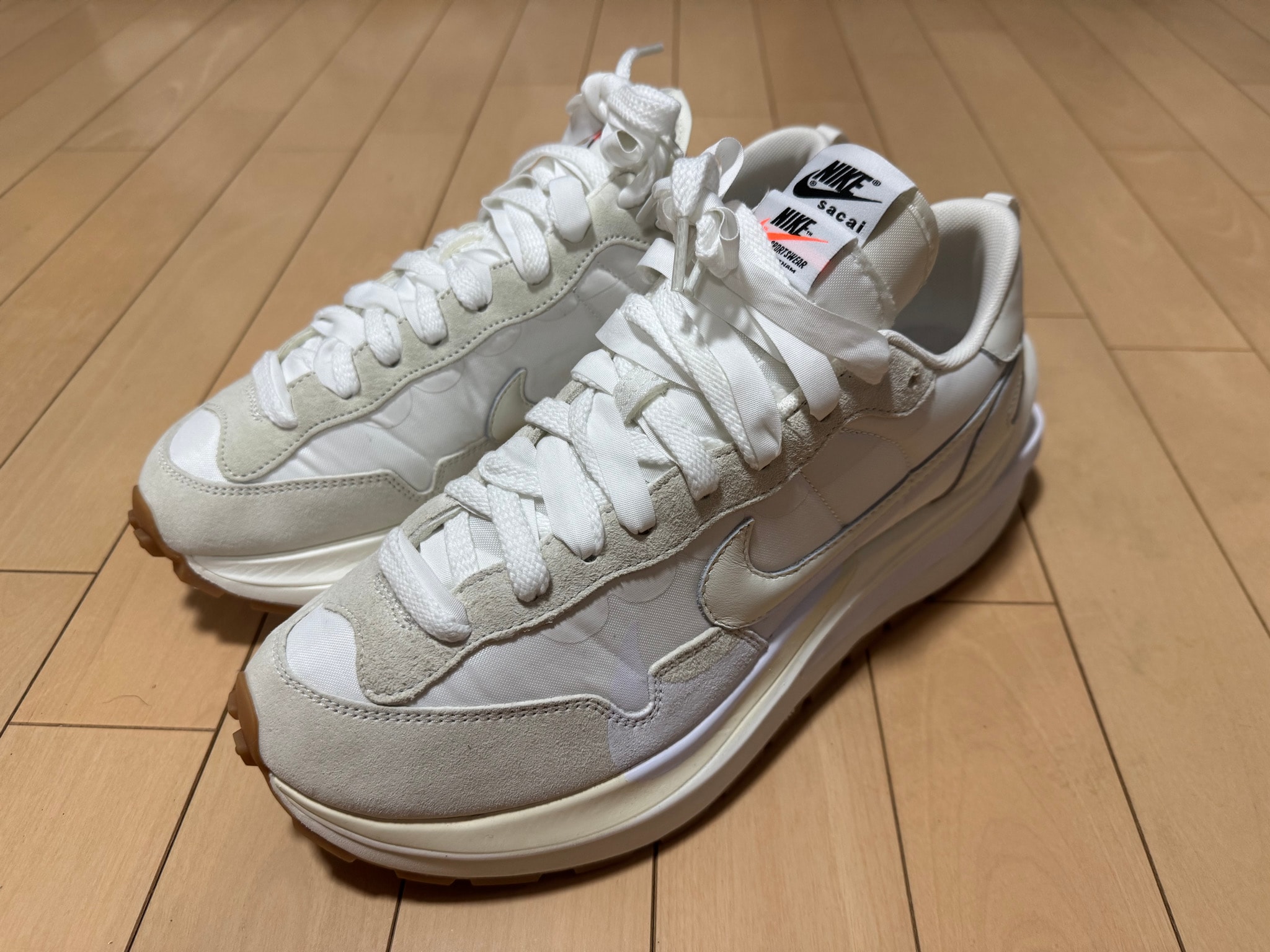 sacai × Nike Vapor Waffle "White Gum"