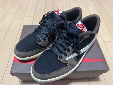 Travis Scott × Nike Air Jordan 1 Low OG SP-T "Black/Dark Mocha"