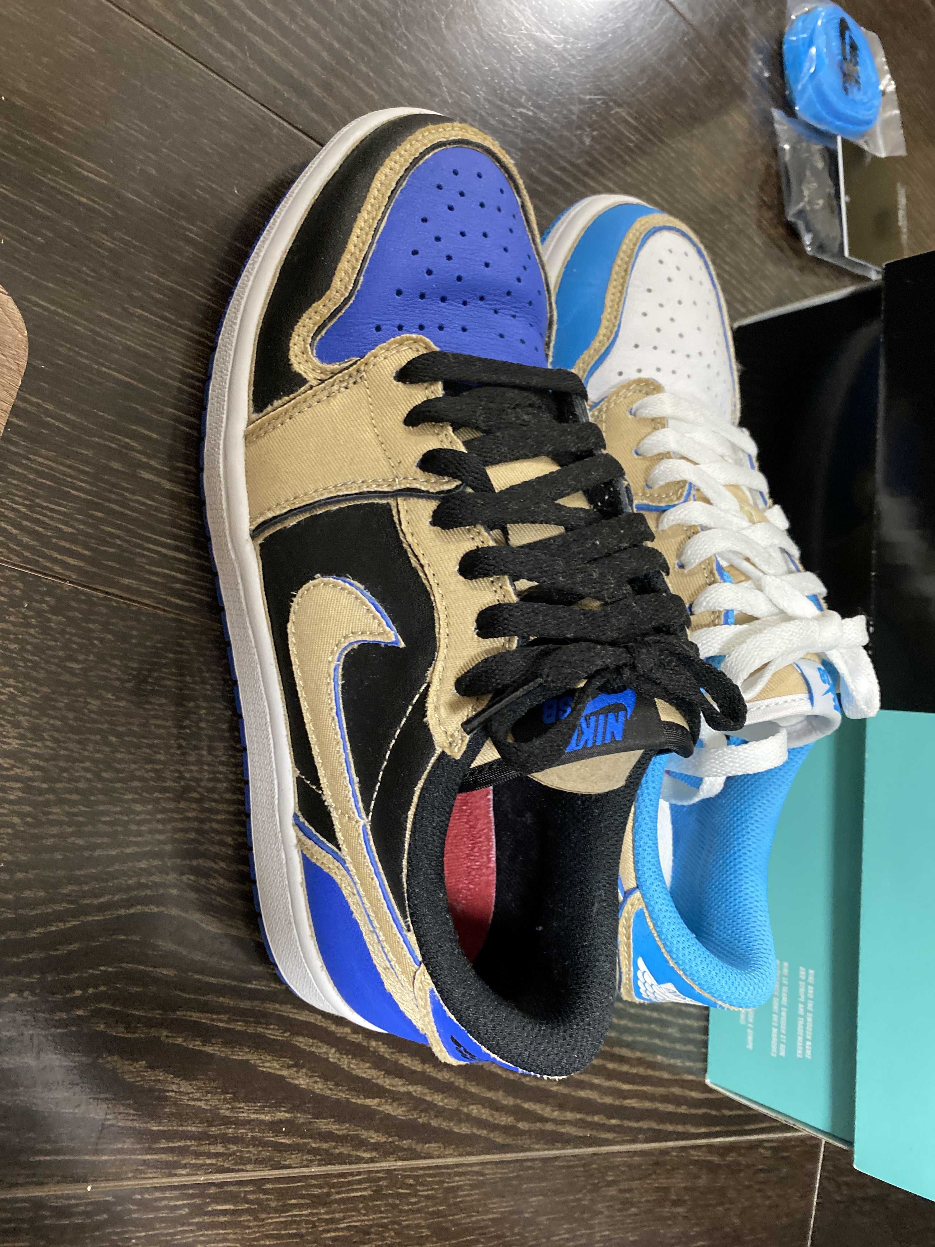 Nike SB Air Jordan 1 Low "Desert Ore/Royal Blue"