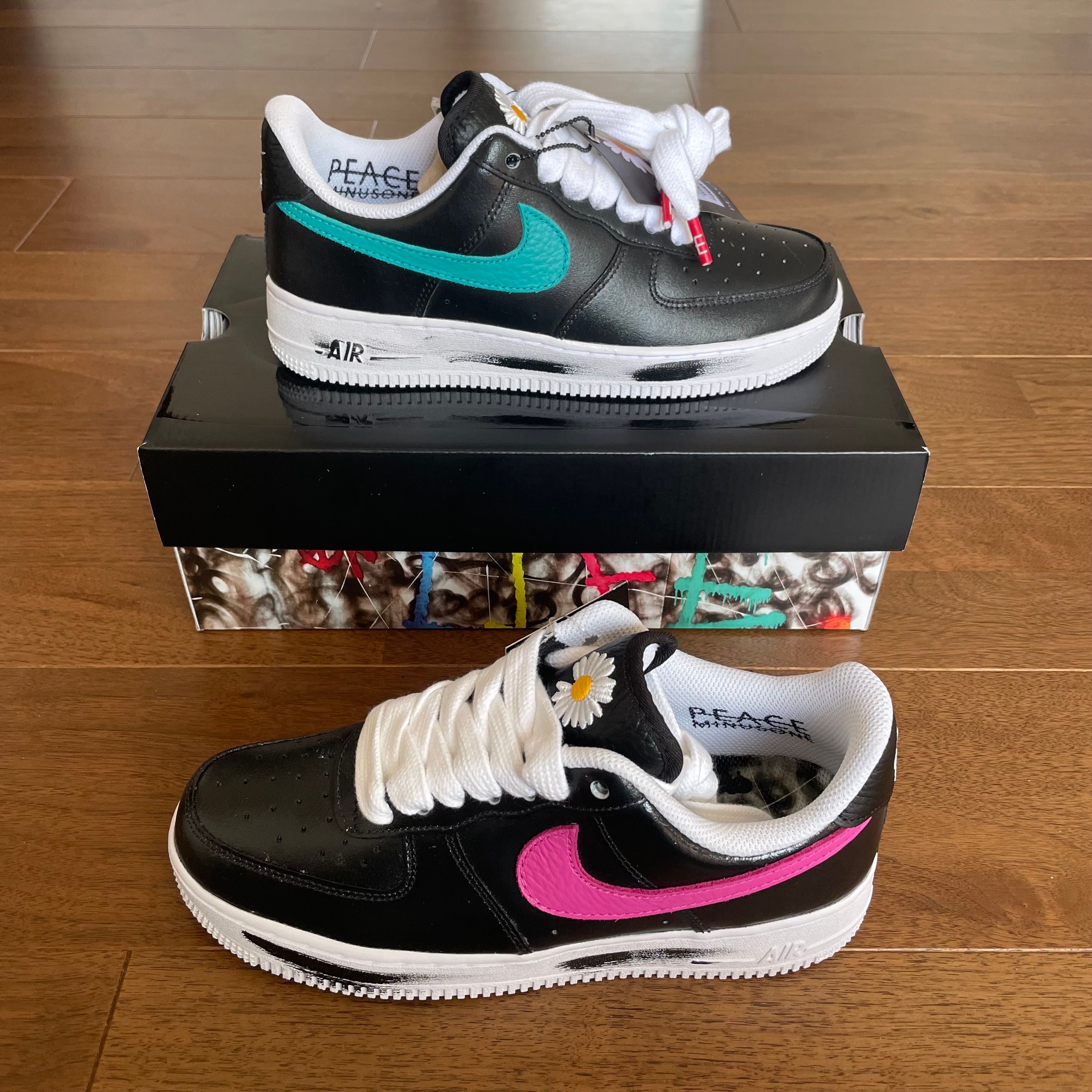PEACEMINUSONE × Nike Air Force 1 Low '07 Para-Noise 3.0 "Black and Multi-Color" / G-DRAGON