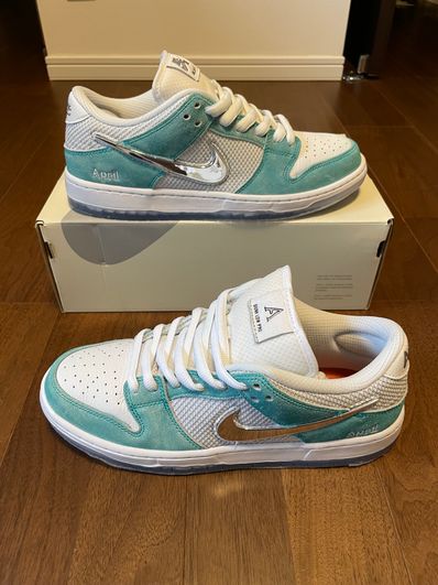 APRIL SKATEBOARDS × Nike SB Dunk Low Pro QS "White and Multi-Color"