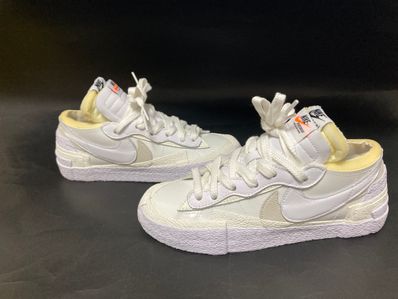 sacai × Nike Blazer Low "White Patent Leather"