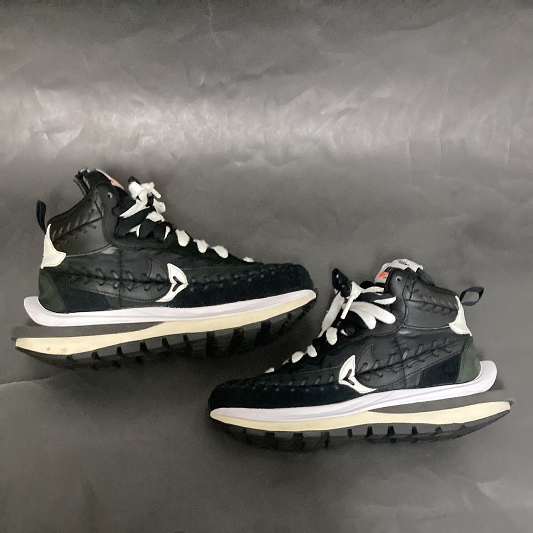 Jean-Paul Gaultier × sacai × Nike Vapor Waffle "Black/Black-White"