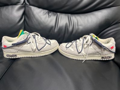 Off-White × Nike Dunk Low "Sail/Neutral Grey/Gridiron"