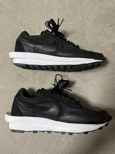 sacai × Nike LDV Waffle "Triple Black"