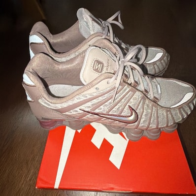 Nike Women's Shox TL "Pumice/Night Maroon/Plum Eclipse/Pumice"