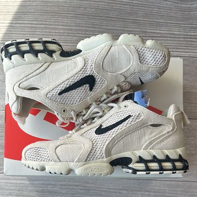 Stussy × Nike Air Zoom Spiridon CG 2 "Fossil/Black"