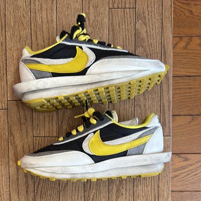 UNDERCOVER × sacai × Nike LD Waffle "Black/Sail-Dark Grey-Bright Citron"