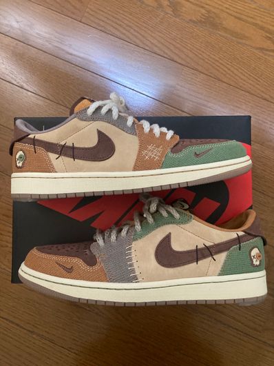 Zion Williamson × Nike Air Jordan 1 Low OG "Flax and Oil Green"