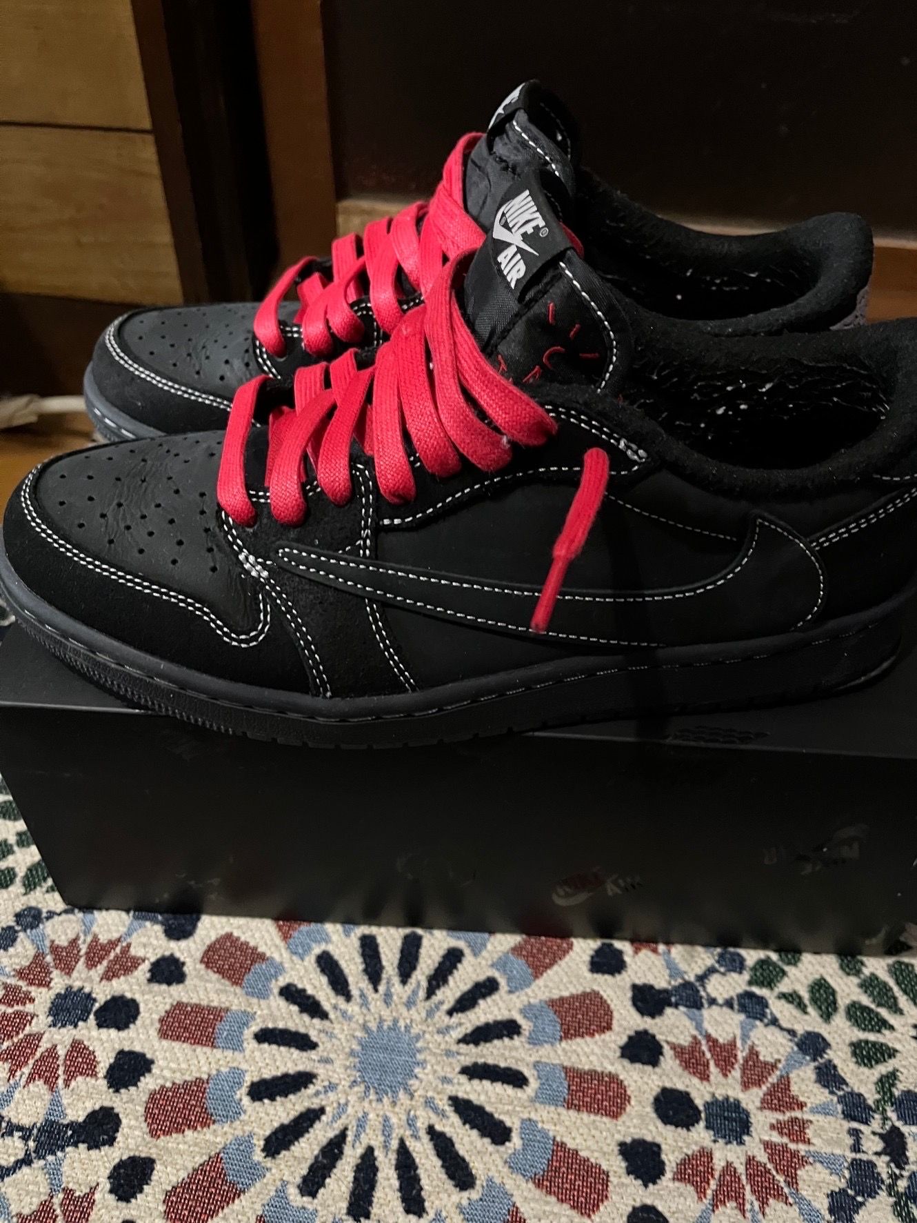 Travis Scott × Nike Air Jordan 1 Low OG SP "Black Phantom"