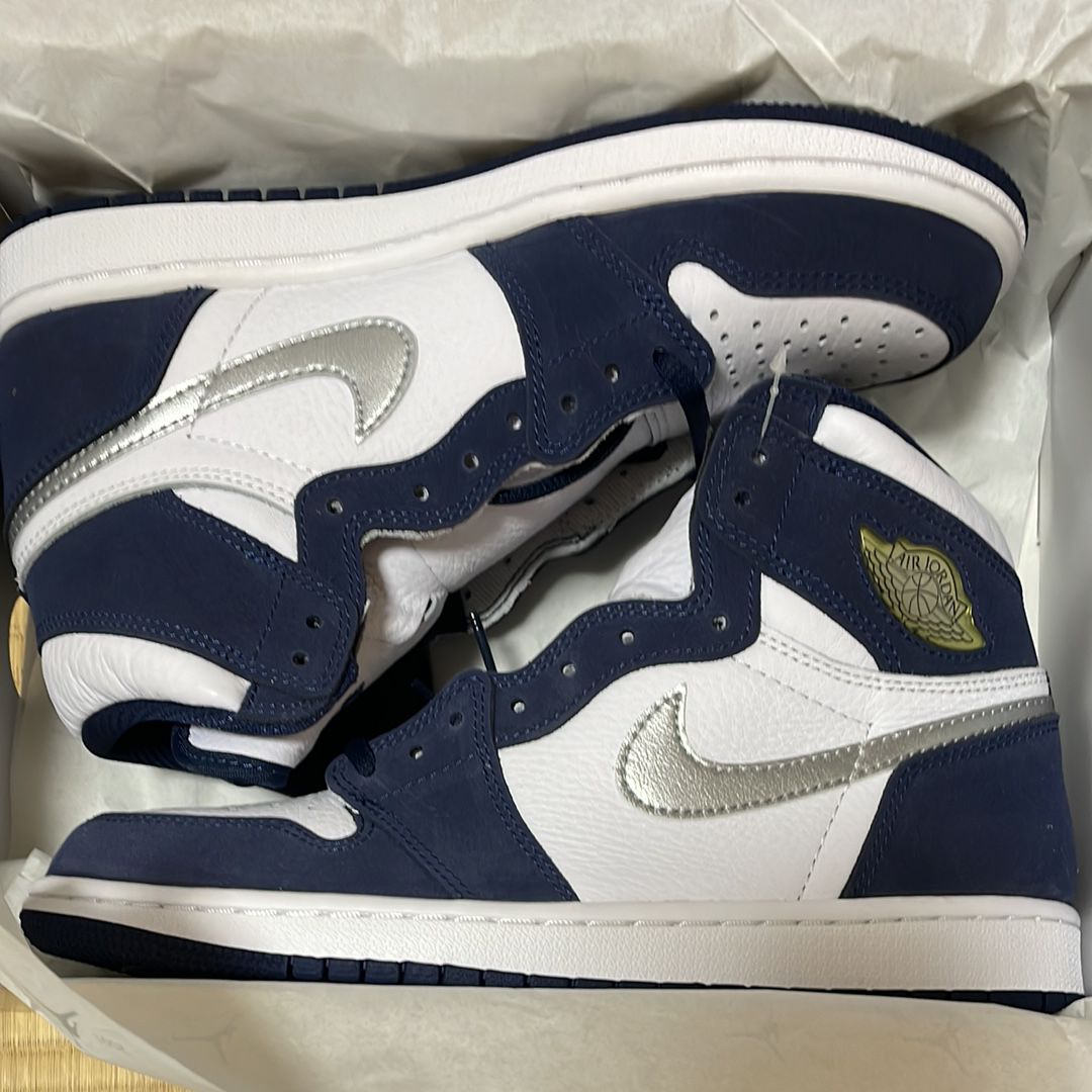 Nike Air Jordan 1 High OG CO.JP "White/Midnight Navy" (2020)(ブリーフケースなし)