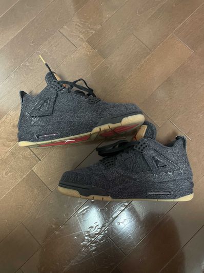 Nike × Levi's Air Jordan 4 "Black Denim" (Tag: LEVIS®)