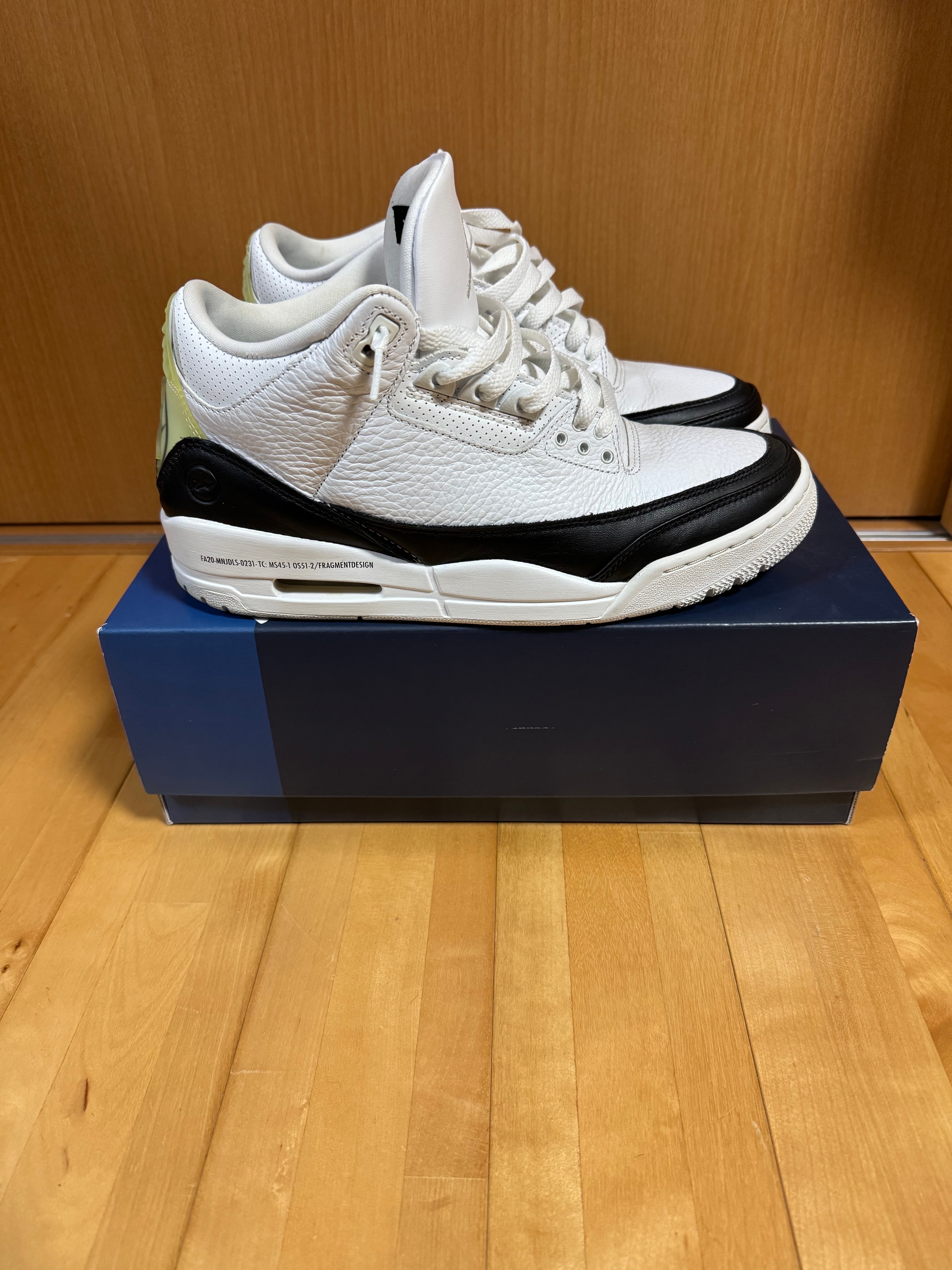 Fragment × Nike Air Jordan 3 "White/Black"