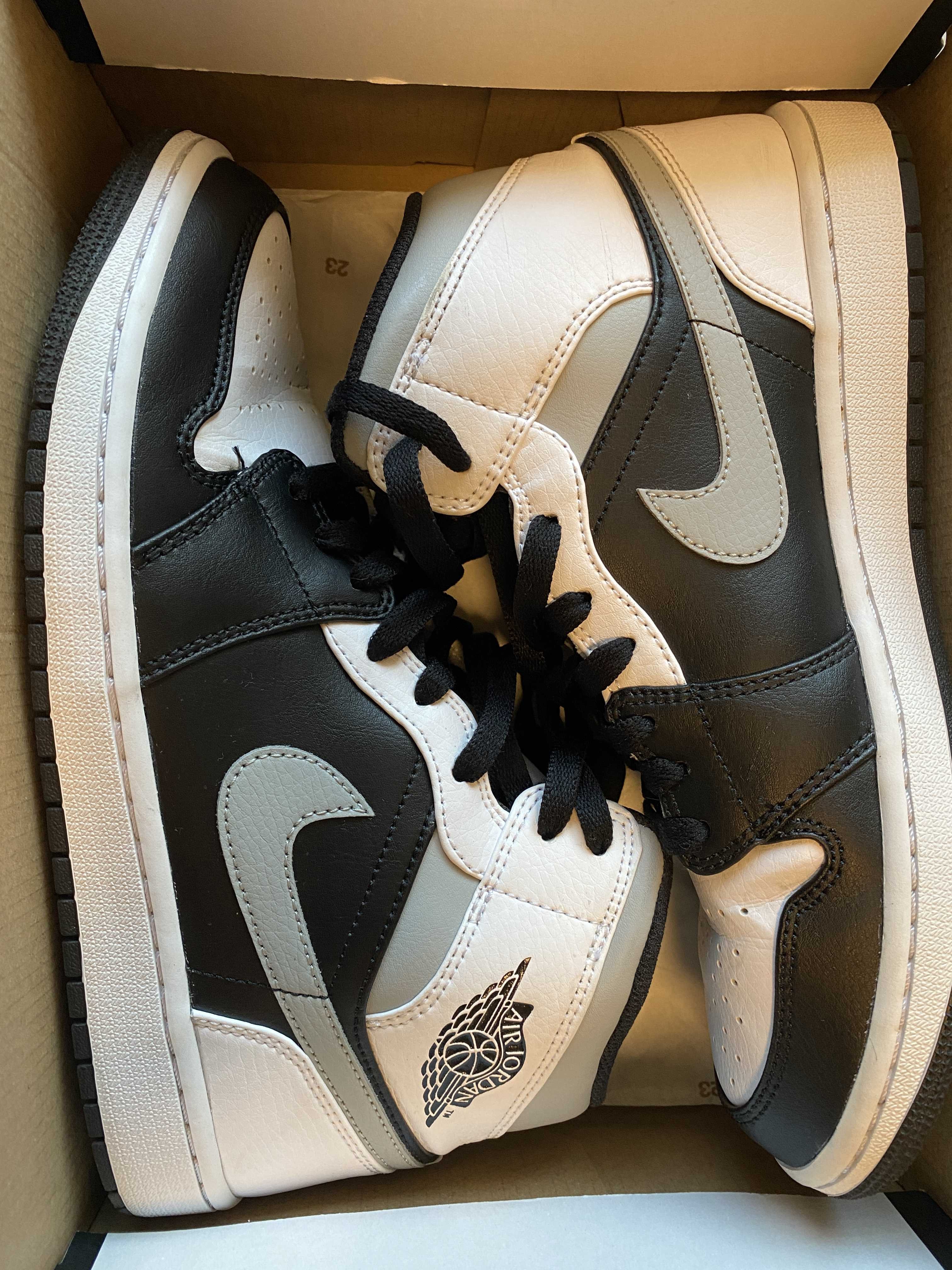 NIKE AIR JORDAN 1 MID "WHITE SHADOW"