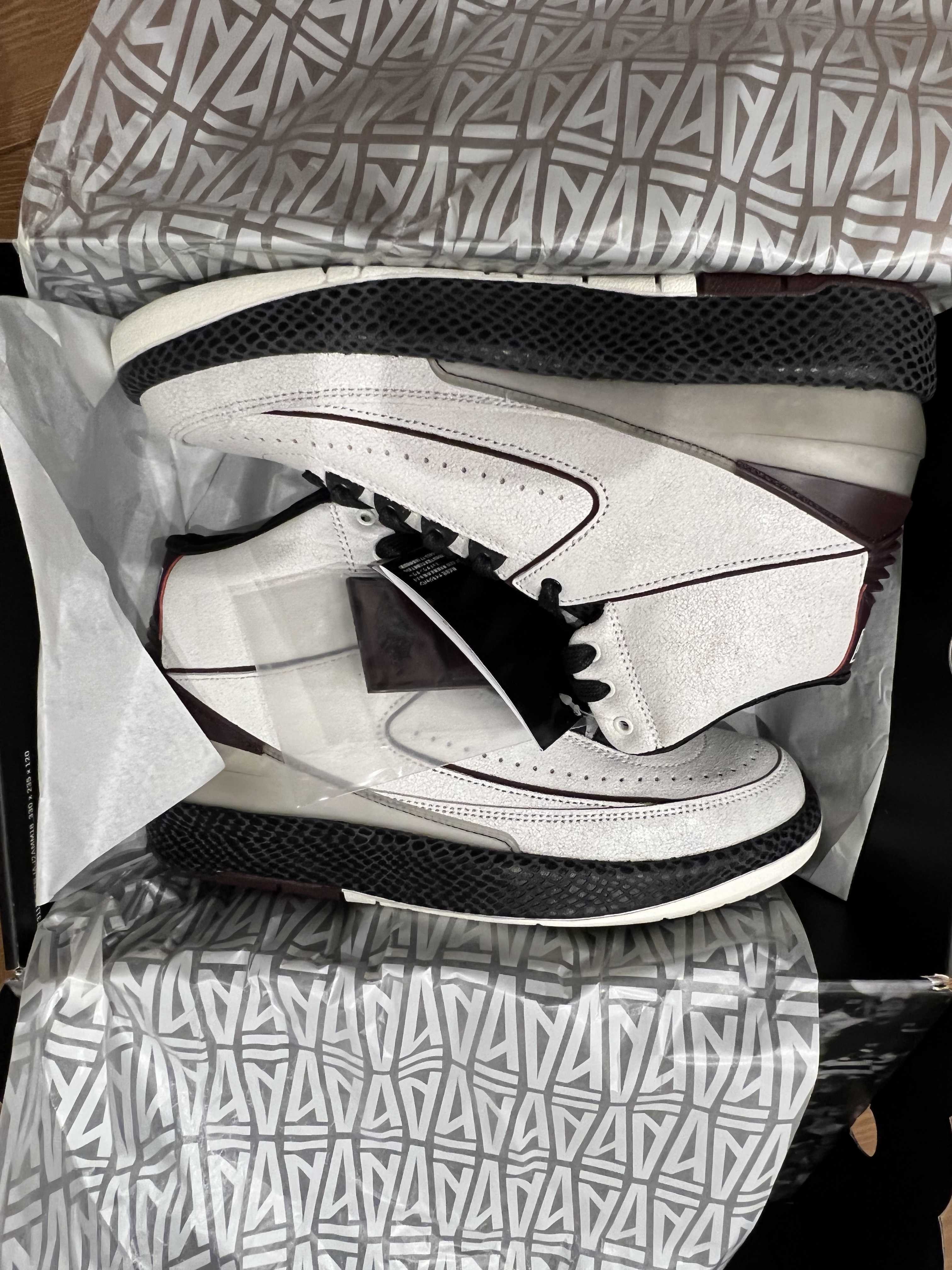 A Ma Maniere × Nike Air Jordan 2 "Airness/Sail and Burgundy"