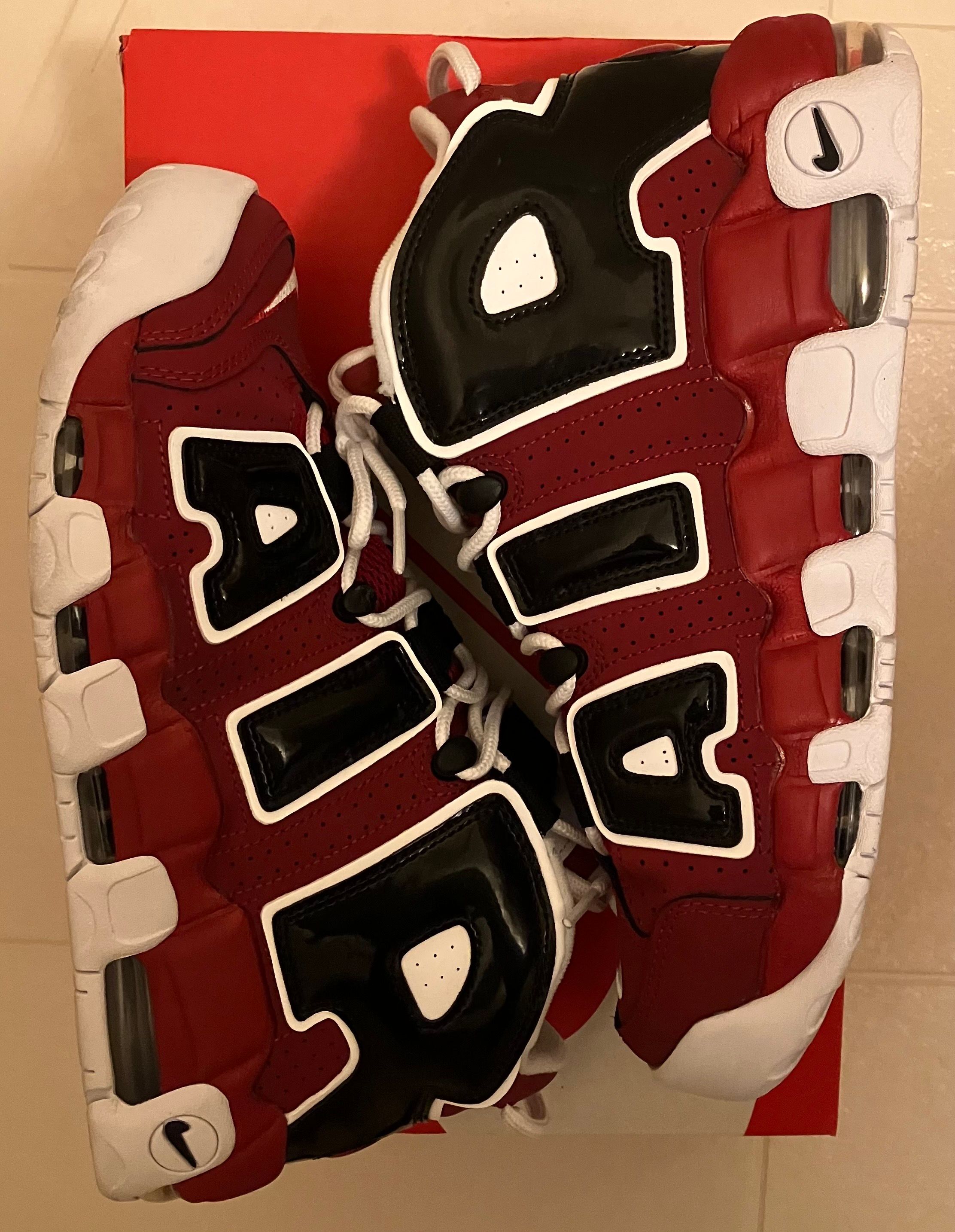 Nike Air More Uptempo ’96 "Black and Varsity Red" (2021) 