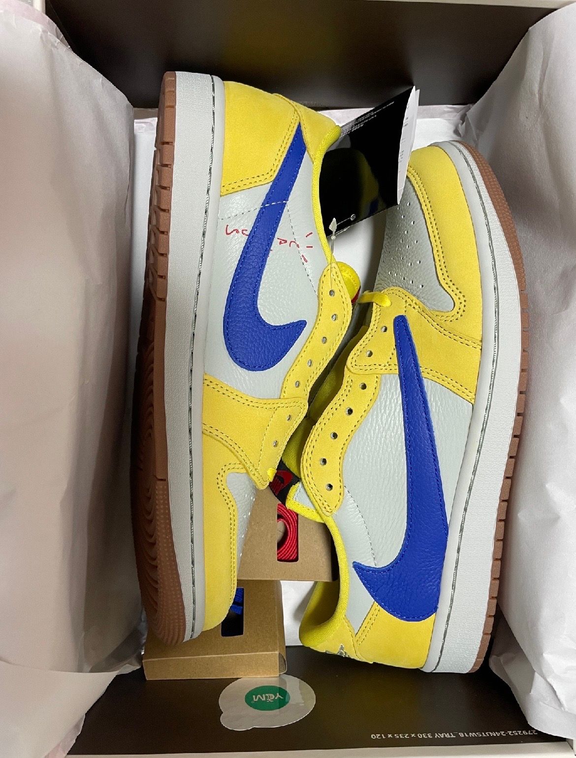 Travis Scott × Nike Women's Air Jordan 1 Retro Low OG "Canary"