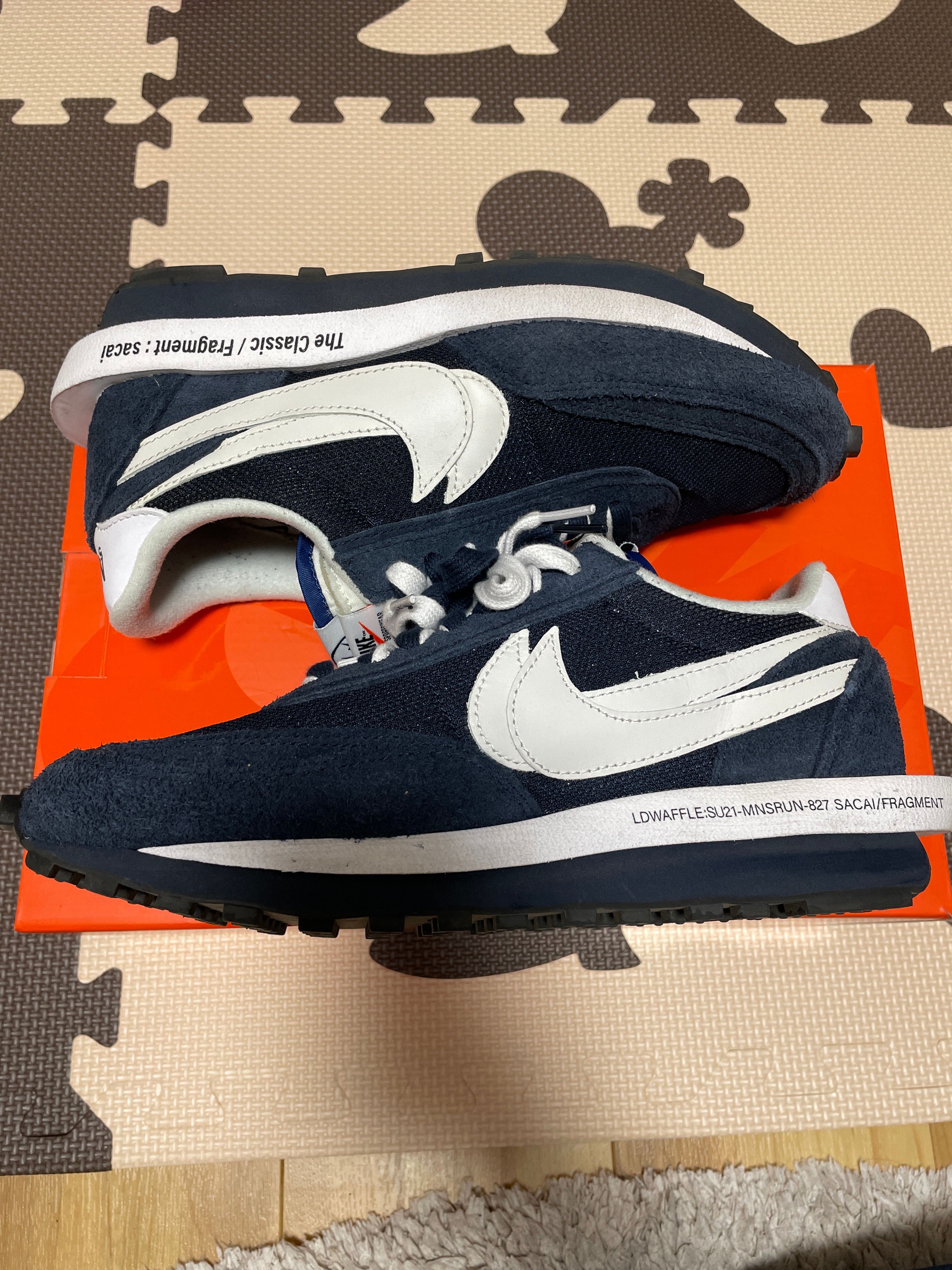 Fragment × sacai × Nike LD Waffle "Blackended Blue"