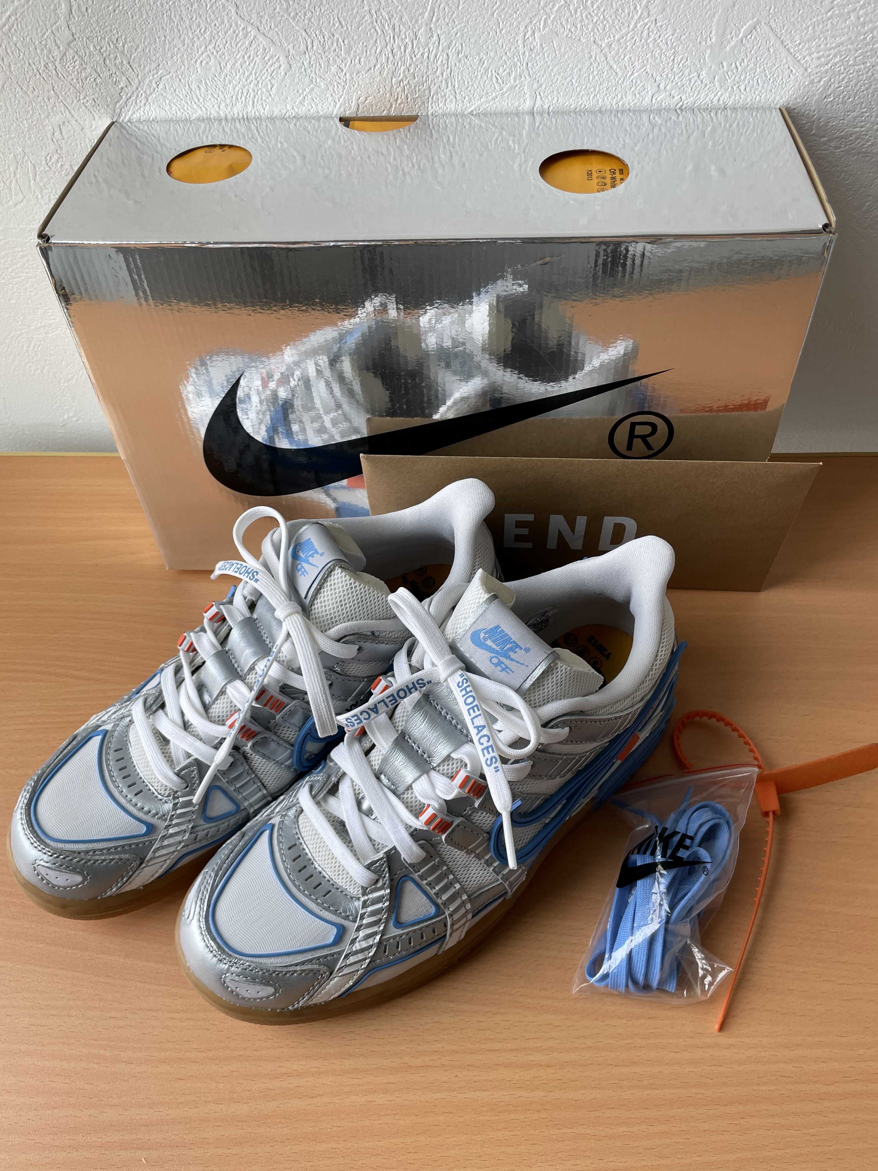 Off-White × Nike Air Rubber Dunk "White/University Blue" 