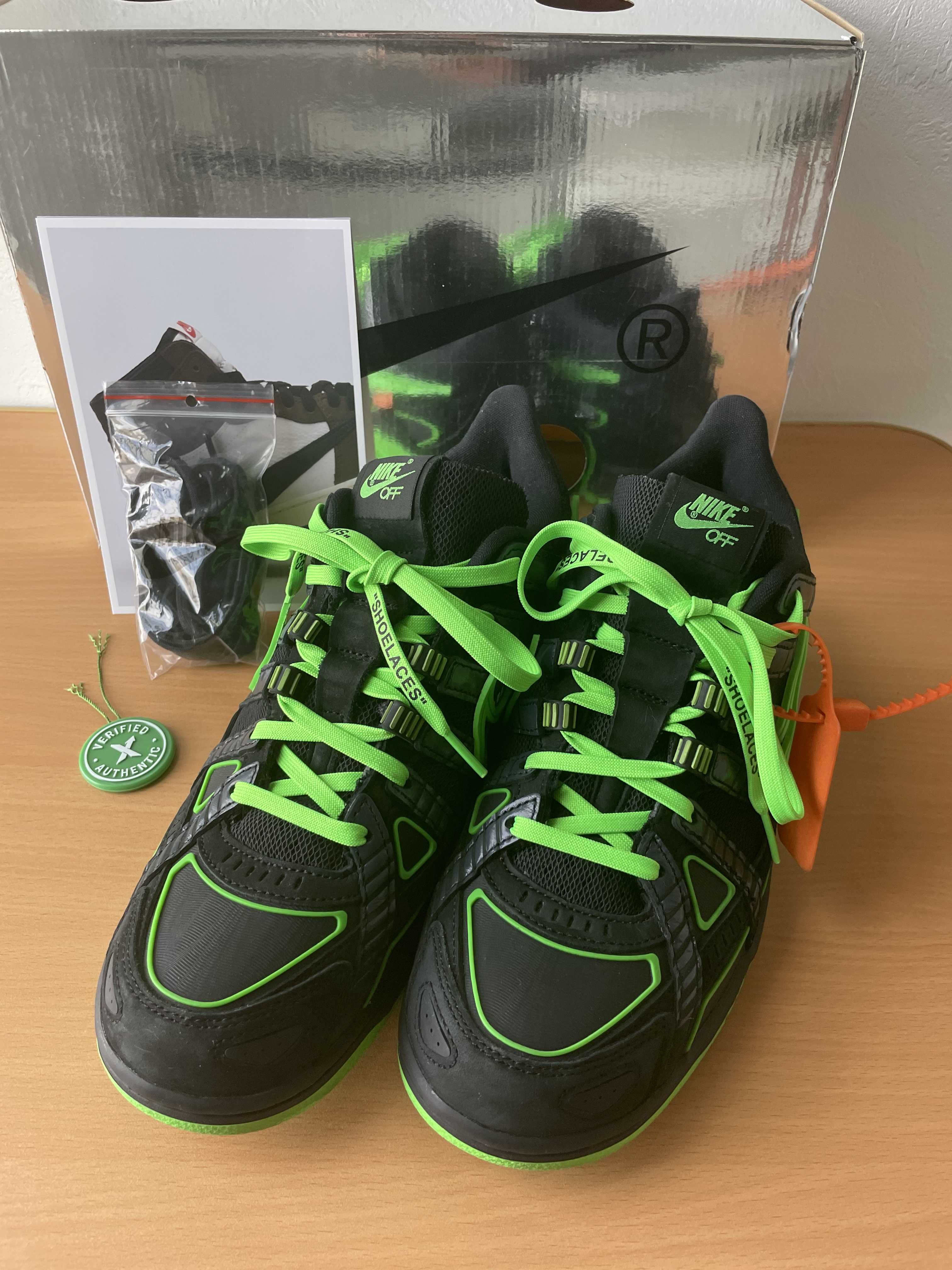 Off-White × Nike Air Rubber Dunk "Black/Green Strike"